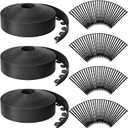 Sintuff 246 ft Garden Landscape Edging 4 Inch Tall No Dig Lawn Edging Border with 216 Anchoring Spikes Straight Top Garden Border Roll Kit for Yard