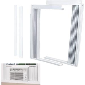 LBG Products Window Air Conditioner Side Panel and Frame Set,AC Accordion Filler Kit,Fits Most 12000BTU Window Air Conditioners,Window AC Side Panels