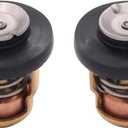 6E5-12411-00 6E5124110 2PCS Thermostat Fits for Yamaha 2 stroke 3-250HP 40 50 60 70 90 115 130 150 200 225 2-Stroke