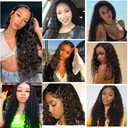 Water Wave Bundles Human Hair 1B Water Wave Bundles 20 22 24 Inch Unprocessed Virgin Mixed Length Natural Black Bundle Hair Extensions 50 Gram Per Bundle