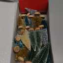 30Pcs Christmas Decorations Mini Christmas Trees, Artificial Christmas Tree Bottle Brush Trees with Wooden Base for Christmas Decor Christmas Party Home Table Craft (Silver,green)