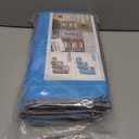 WFK handbag 4-piece set, foldable thick fabric storage bag, used for organizing bedrooms, wardrobes, and wardrobes; Can store clothes, blankets, plush toys, blue