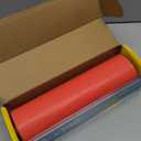 Red Plastic Table Cover Roll - 54IN x 100FT, Table Cloth for Rectangle Table with Slide Cutter, Plastic Table Cloth Disposable with Cut-to-Size Design for Weddings, Banquets, Parties