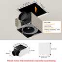 Fitop Bathroom Exhaust Fan with Light, 110 CFM Ultra Quiet 1.0 Sones Bathroom Vent Fan, Nightlight & 1300LM LED Light 2700K/4000K/6500K, Light Memory Function, ETL Certified Silver, 7 Inch