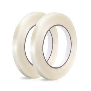 Filament Strapping Tape, 1/2 Inch x 35 Yards 5.5 Mil Reinforced Fiberglass Tape,2 Roll