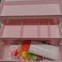 SEAHOME Hair Accessories Organizer for Girls Headbands, Clips, Ties Baby Girl Supplies, Lockable Three-layer Folding Craft Organizers and Storage Plastic Jewelry Box, 11.4x6.3x6.3in (227)