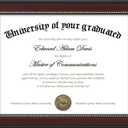 upsimples 8.5x11 Diploma Certificate Frame with High Definition Glass, Degree Document Frame for Wall and Tabletop, Mahogany with Gold Beads, 1 Pack