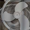 Lasko Oscillating Adjustable Pedestal Stand Fan with Timer and Remote for Indoor, Bedroom, Living Room, Home Office & College Dorm Use, 16 Inch, White, 1646, 47 In. Tall