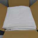 HolidayIdeas All Weather White Outdoor Sheer Curtains for Patio Waterproof 6 Panels Rod Pocket Indoor Sheer Voile Curtains for Porch, Balcony, Gazebo, 100x95 Inch