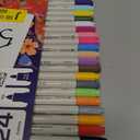 ARTISTRO 24 Acrylic Paint Markers - Paint Pens for Drawing, Brush + Fine Tips - For Fabric, Rock, Glass, Wood, DIY - Art & Craft Supplies for Adults, Teens, Kids - Teacher Appreciation Gift