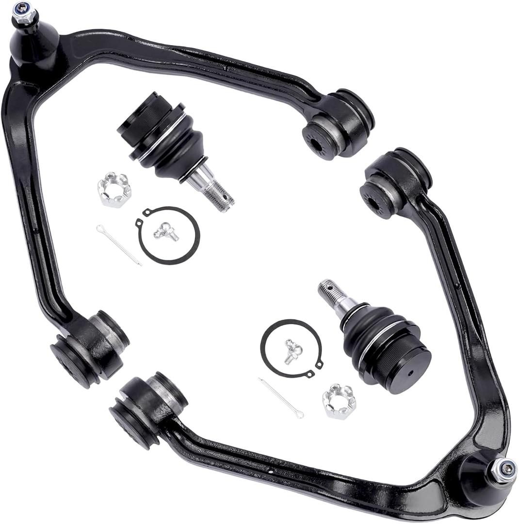 4pc Front Upper Control Arm, Front Lower Ball Joint Replacement for 99-06 Silverado Sierra 1500 Escalade