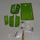 eXtremeRate DIY Replacement Shell Buttons for Nintendo Switch, Back Plate for Switch Console, Housing with Colorful Buttons for Joycon Handheld Controller - Clear Cherry Pink [No Electronics Parts]