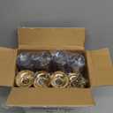 bUCLA 100 Pack Gold Plastic Champagne Flutes - 5OZ Plastic Champagne Glasses With Gold Rim - Premium Quality Gold Disposable Cups-Ideal for Thanksgiving Party, Weddings