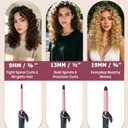 Mini Curling Iron for Short Hair Dual Voltage with European UK Plug Adapter 3/4 Inch Travel Size Small Barrel Curling Iron to Beachy Waves Curls with 30S Fast Heating, 5 Temps for Global