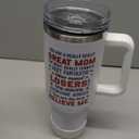 wowcugi Mom Trump Tumbler with Handle 40oz, Gifts for Mom from Daughter Son, Stainless Steel Insulated Tumblers Coffee Travel Mug Cup, Best Moms Gift for Birthday Christmas Mothers Day