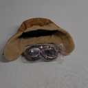 Peicees Vintage Aviator Hat and Goggles Costume Accessories Fur Ear Flaps Trooper Trapper Pilot Cap for Men Women