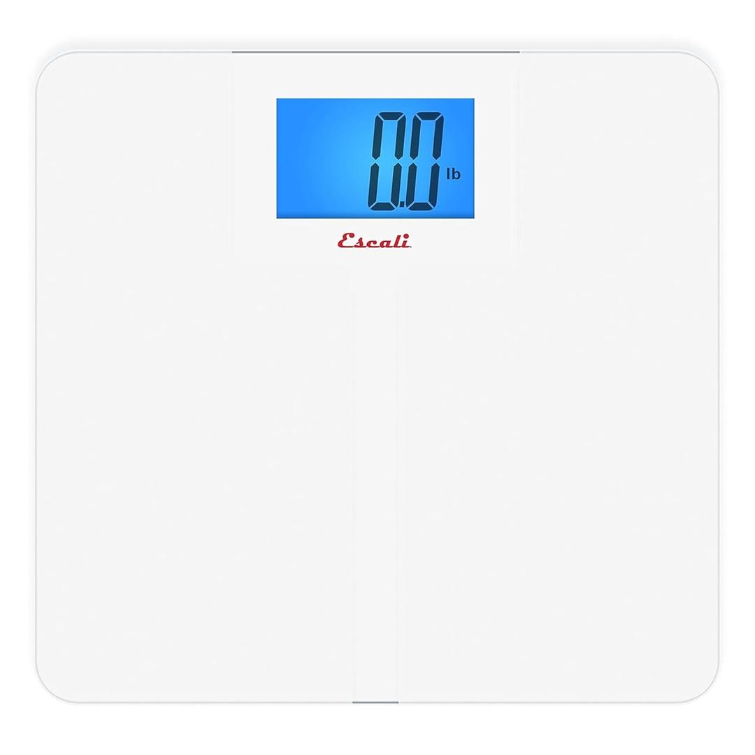 Escali High Capacity Anti-Slip Digital Bathroom Scale for Body Weight with Extra-High 562-lb Capacity, Batteries Included