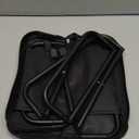 Portable Folding Stool With Dual Storage Pockets And Side Pockets Compact Adult-Sized Portable Stool, Ideal For Camping, Hiking, Outdoor Activities And Events Maximum Weight Capacity 280 lbs (Black)