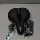 Ascent Bike Saddle,Comfortable Bike Seat for Men Women, Ascent Bicycle seat with Red Warning Stripes, City Bike Seat, Mountain Bike Seat with Suspension System