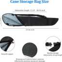 Cane Storage Bags with Adjustable Strap Design, Portable Walking Aid Storage Bag, Mobility Scooter Cane Holder for Mobility Scooters and Wheelchairs - Universal Canes and Umbrella Carry Bags (Large)