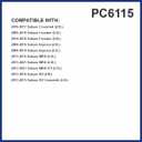 PG Cabin Air Filter PC6115 | Fits 2009-2018 Subaru Forester, 2008-2016 Impreza, 2013-2015 XV Crosstrek, 2016-2017 Crosstrek, 2015-2021 WRX, 2013-2021 WRX STI, 2013-2016 XV