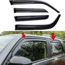 Window Visor Fit for Toyota 4runner 2010 2011 2012 2013-2021 2022 2023,4PCS Rain Guard Sun Shield Shade Tape-on Side Rain Window Deflectors