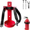 Fire Extinguisher Mount,Wall Mounted Fire Extinguisher Bracket,Compatible with 2.5 Pound Fire Extinguishers Ideal for Home, Car, RV, Truck