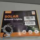 16 Pack Solar Ground Lights Outdoor, Backyard Decor Warm White | IP65 Waterproof Stainless Steel Landscape Lighting for Walkway, Driveway, Pathway, Garden, Patio