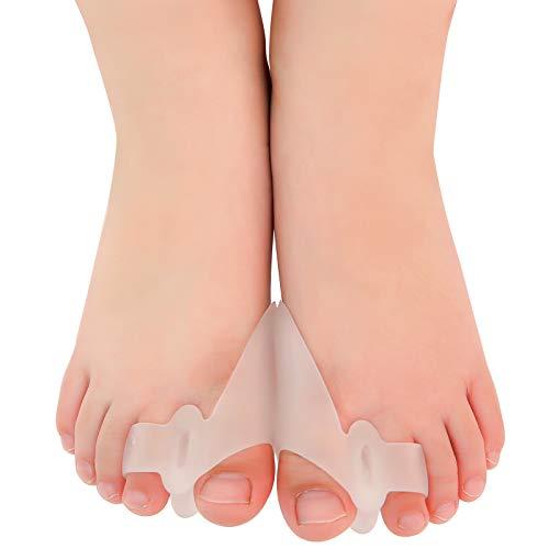1 Pair Gel Toe Separators for Kid Overlapping Toe,Bunion Corrector Pads for Bunion Relief Splint,Toe Separators with 2 Loops,Big Toe Space Suitable for Bunion Pain Relief and Overlapping Toes