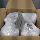 Sunbrella Decorative Outdoor Water Repellent Throw Pillows with Inserts, Set of 4, 18" x18" Pillows for Patio, Backyard, Bed, Couch, and Patio Furniture, Cast Shale