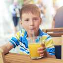 [22 Pcs] Reusable Glass Straws Shatter Resistant - Size 12"x8mm,9"x8mm,6"x8mm Including 9 Straight and 9 Bent Clear Glass Straws with 4 Cleaning Brush for 20 30 40 oz Tumblers,Cocktail,Coffee,Juice