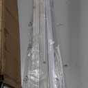 No Drill Blinds for Windows 1" Vinyl L-Shaped Slats Cordless Mini Blinds for Home, for Window Size 48" W  48" H White