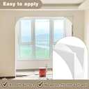 UNIFAMILY 2Pcs Gypsum Doorway Arch Kit, 8.5 x 8.5 x 5IN Interior Doorway Precurved Drywall, Rounded DIY Arch Doorway Kit for Corner Molding, Easy to Add Wall Arch Molding to Any Opening for Decoration