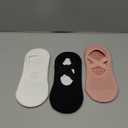 Diu Life 3 Pack Pilates Socks Yoga Socks with Grips for Women Non Slip, Workout, Pure Barre, Ballet, Dance, Hospital Socks (00 Black/Pink/White)