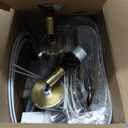 Touch Lamp for Living Room Bedroom, 21" Table Lamps Set of 2 with USB C+A Ports, Touch Bedside Lamps for Nightstand with 3 Way Dimmable, 2 LED Bulbs Included, Gold