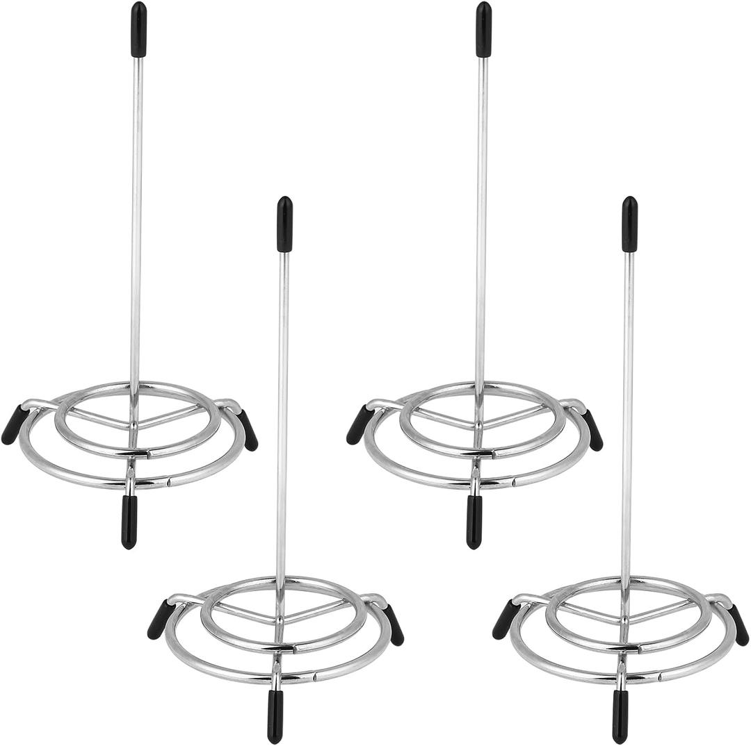 4PCS Check Spindle, Receipt Holder Spike, Stainless Steel Bill Fork, Memo Holder Spike