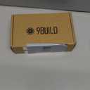 9BUILD 10 Pack 1.2 Inch Brushed Gold Cabinet Knobs - Knurled Kitchen & Dresser Knobs for Cabinets and Drawers