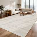 8x10 Area Rugs for Living Room,Modern Abstract Non-Slip Backing Washable Rugs,Soft Thin Large Area Rug，Stain Resistant Carpets for Bedroom Dining Room Home Decor