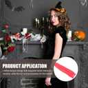 FAVOMOTO 3PCS Halloween Fake Tongue, Horrific Long Tongue Prop Realistic Tricks Accessories Prank Scary Costumes for Carnival Halloween Party Decoration