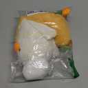 PEACH CAT Cute Banana Duck Stuffed Animal Long Banana Chef Duck Plush Pillow for Girls and Boys White 12"