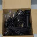 Brightown Outdoor String Lights Patio Lights, 100FT ST38 Shatterproof Dimmable Waterproof Connectable LED Christmas Lights, Hanging Outside Light for Backyard, Porch, Deck, Balcony, Garden, Home Decor (Black)