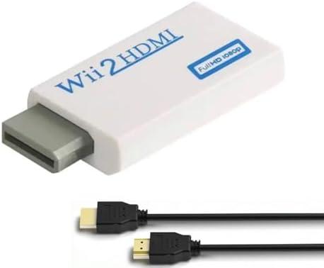 BD&M Wii to HDMI Adapter, WII to Hdmi Converter, Connect Wii Console to HDMI Display Monitor with 3.5mm Audio Supports All Wii Display Modes
