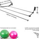 Exercise Ball Holder | Organize Your Space | Wall Mounted Rack | Yoga Ball Holder | Exercise Wall Mount | Fitness Therapy & Stability Rack | For Gyms, Studios, Home Gyms