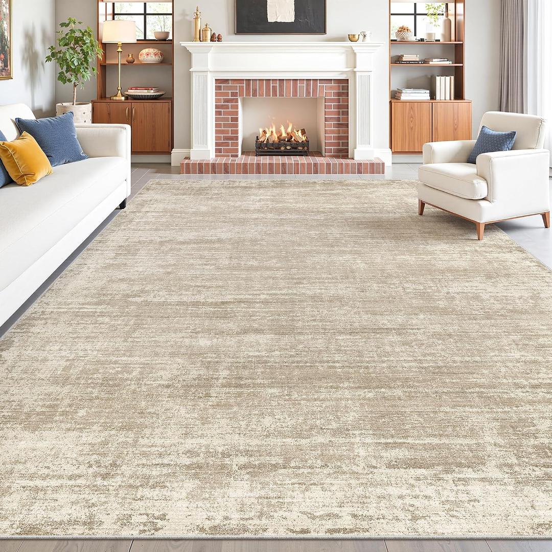 zesthome 8x10 Area Rugs for Living Room, Non-Slip Backing Washable Rug, Modern Abstract Area Rug, Stain Resistant Rugs for Bedroom, Ultra-Thin Large Area Rugs, Area Rug 8x10