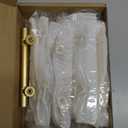 Haliwu 10 Pack 3 inch Hole Center Gold Cabinet Handles Brushed Brass Drawer Pulls for Kitchen Hardware Handles Barrel Dresser Cabinet Pulls