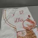 Gicoherero Floral Boho Baby Monthly Milestone Blanket Little Girl Bohemian Photo Prop Blanket Personalized Bliss Baby Present Pampas Grass Ideas for Newborn Princess Pinkk Nursery Dcor 40" x 50"