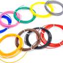 SCRIB3D 3D Printing Pen ABS Plastic Filament Refill Pack (10 Assorted Colors, 10 Feet Each),Filament- 10 Pack - 100 Ft