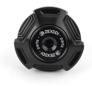 CNC Motorcycle Engine Oil Filler Cap Oil Filler Plug Cover Fit For Kawasaki KLR650 ZX6R ZX636 ZX10R ZX14R Ninja 300 ZH2 Versys X300 Vulcan S 900 GTR1400 Z750 S (Black)