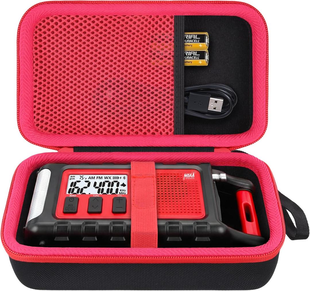 co2CREA Hard Case Compatible with Midland ER310/ER310PRO/ER210 NOAA Emergency Crank Weather Radio