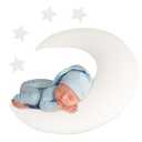 M&G House Newborn Photography Prop Pillow Crescent Moon Infant Crescent Star Pillows Baby Photo Prop Decor Basket Photo Prop Baby Photoshoot Props Studio Accessories(White)